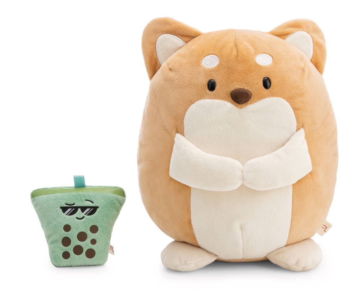NICI Kuscheltier Hund Hiro mit Bubble Tea