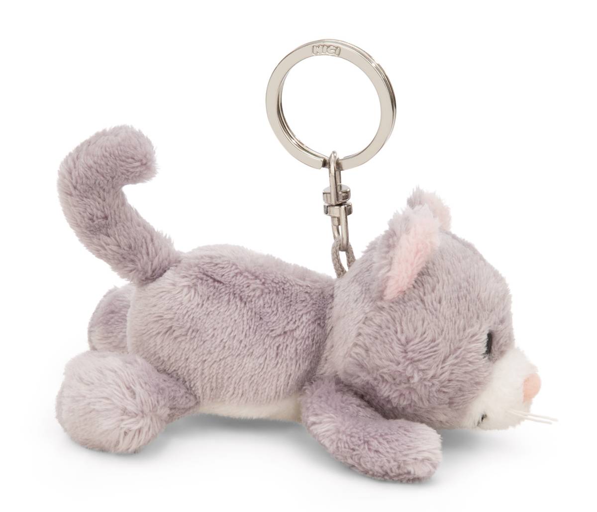 NICI Schlüsselanhänger Katze grau