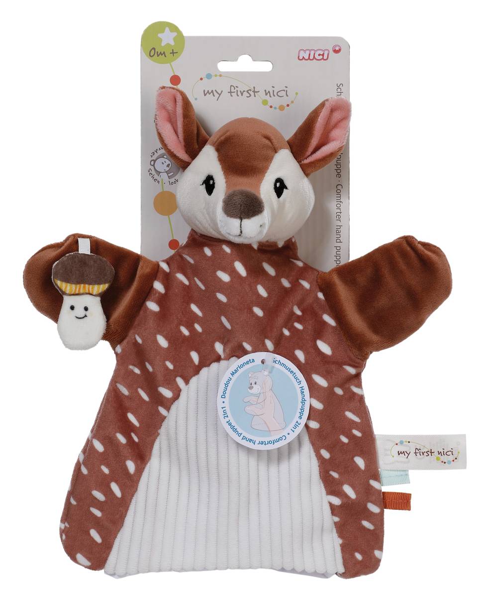 NICI Schmusetuch Handpuppe Rehkitz 2 in 1