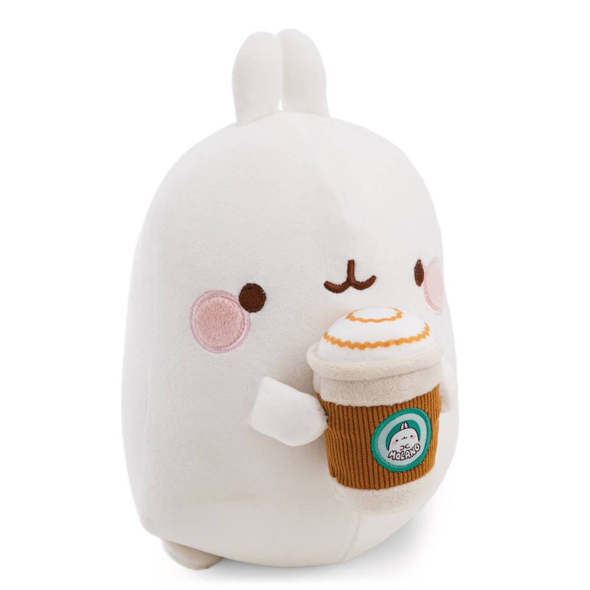NICI Molang mit Kaffeebecher 24cm in Geschenkverpackung