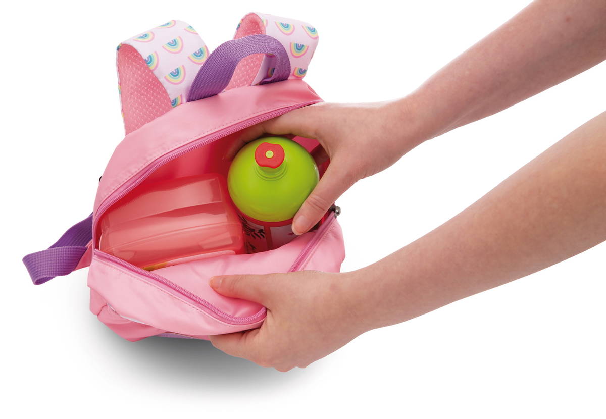 NICI Rucksack rosa mit Rotem Panda