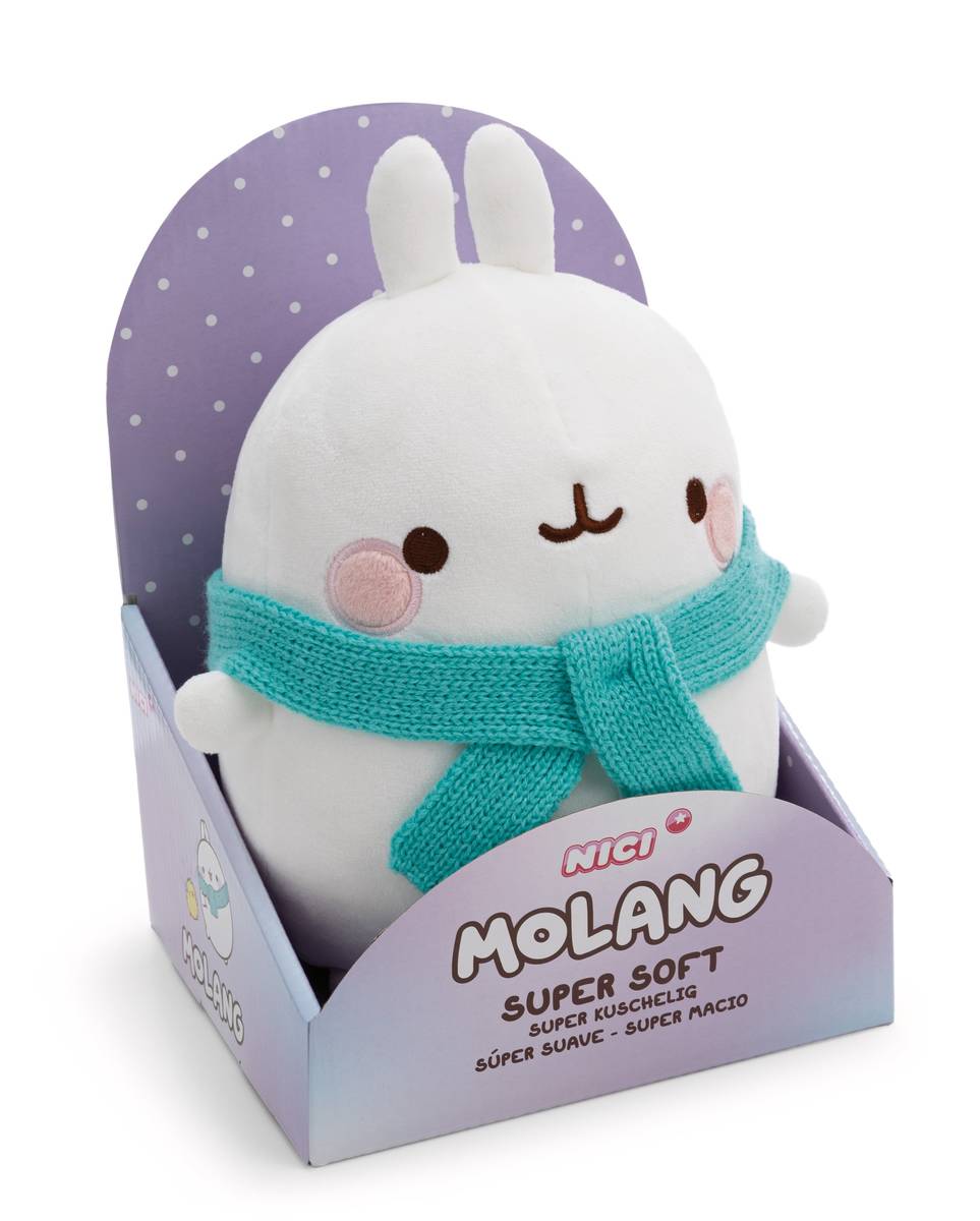 NICI Kuscheltier Molang mit Schal in Geschenkverpackung