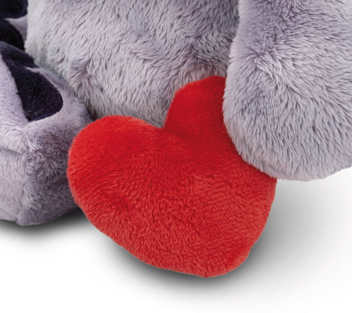 NICI Kuscheltier Love Elefant mit Magnet Herz dunkelgrau
