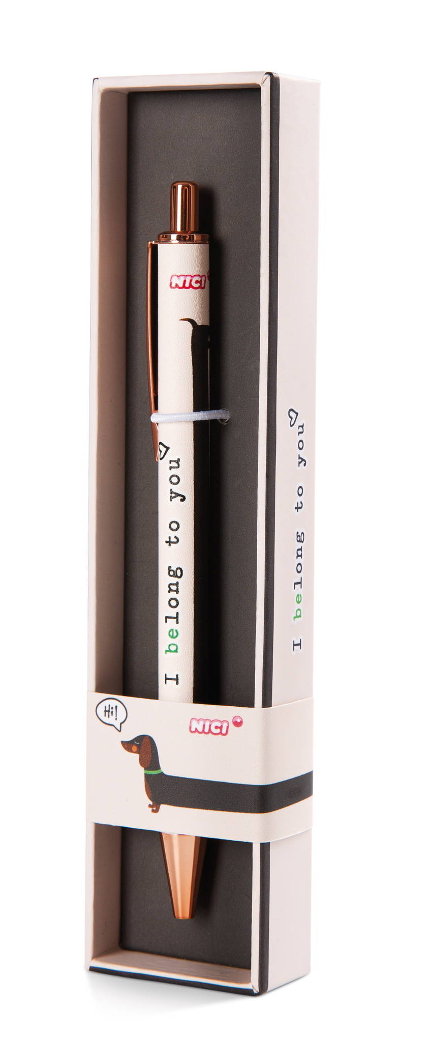 NICI Kugelschreiber Dackel "I belong to you!"