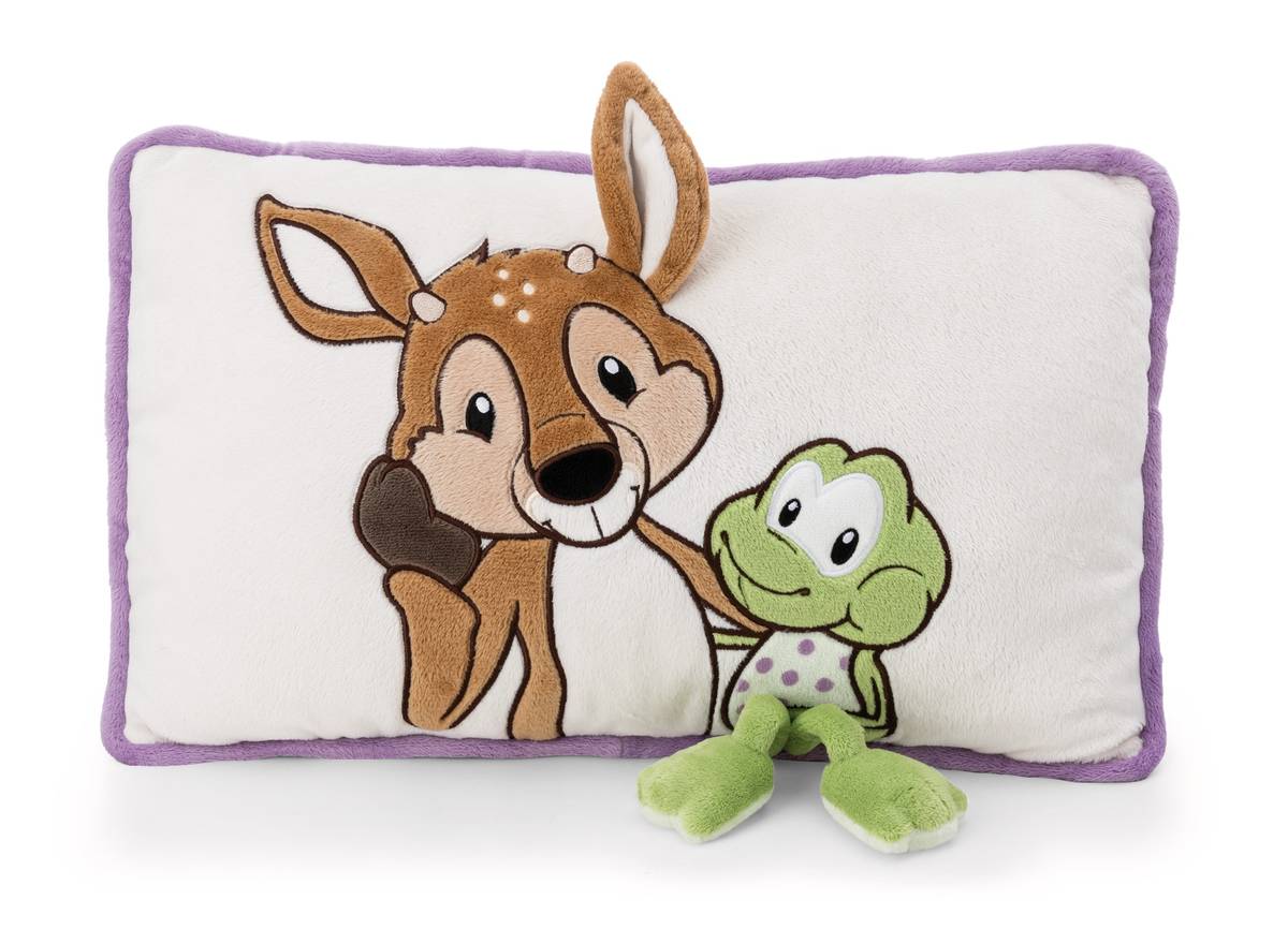 NICI Kissen Rehbock René Reobuck &amp; Frosch Fridolin Frog