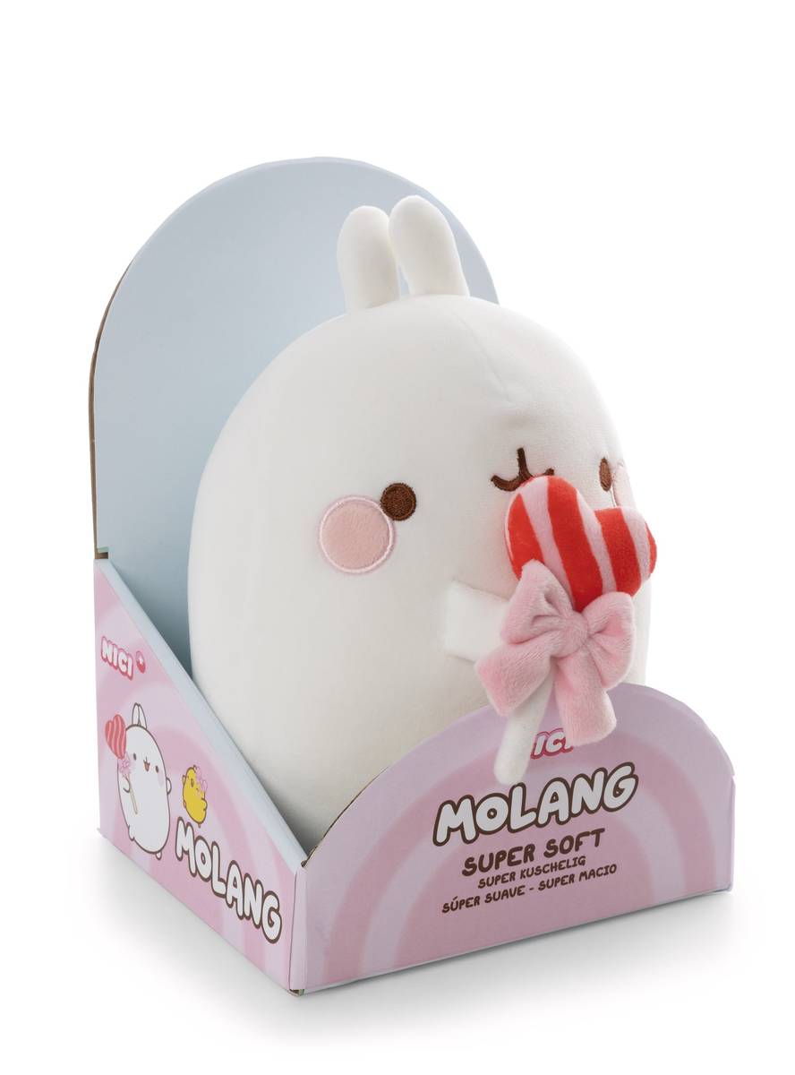 NICI Kuscheltier Molang mit Lolli in Geschenkverpackung