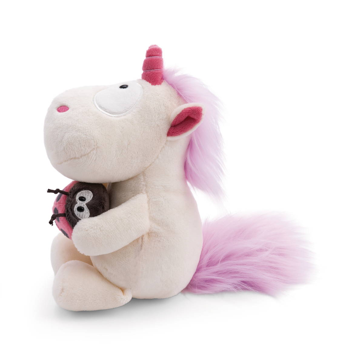 NICI Kuscheltier Einhorn Theodor mit Marienkäfer