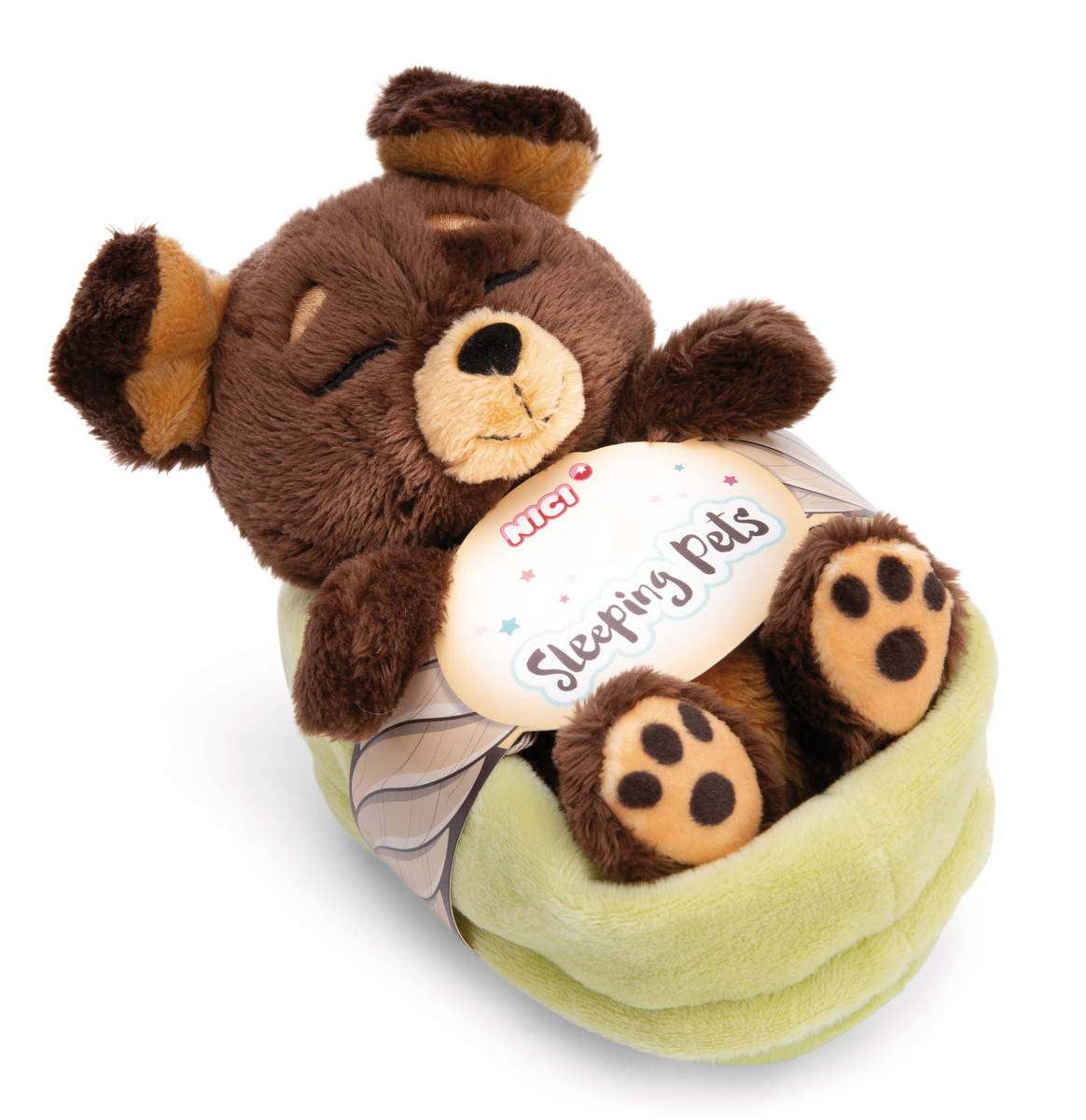 NICI Kuscheltier Hund braun schlafend