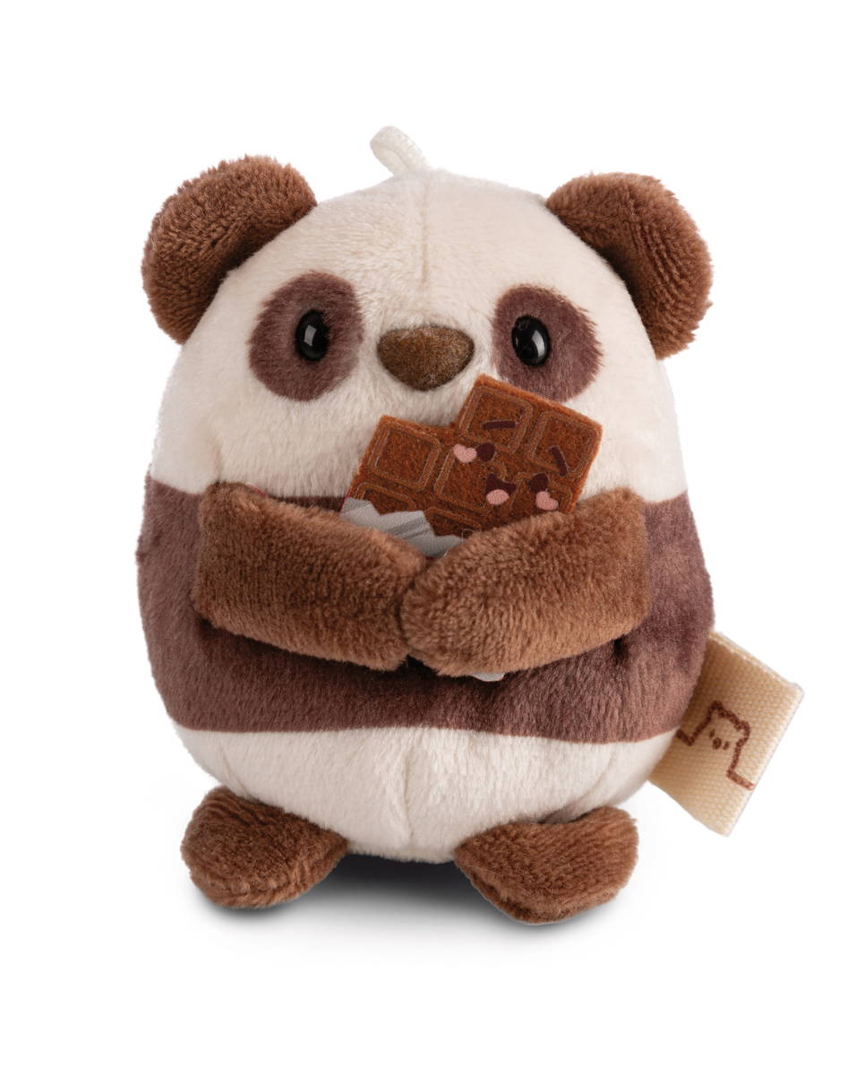 NICI Kuscheltier mymochi Panda Kono mit Schokolade und Popcornkostüm