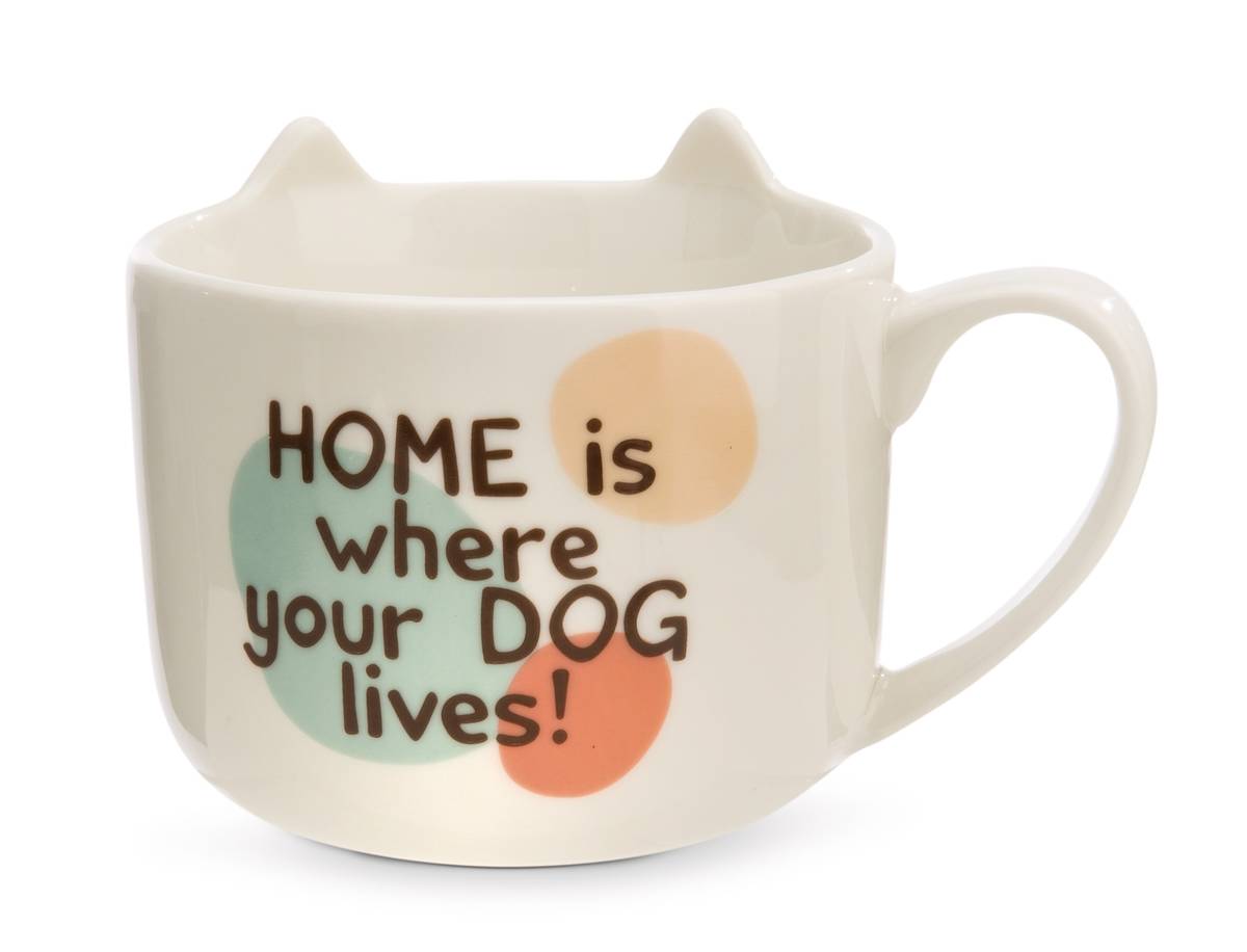 NICI Tasse Hund weiss