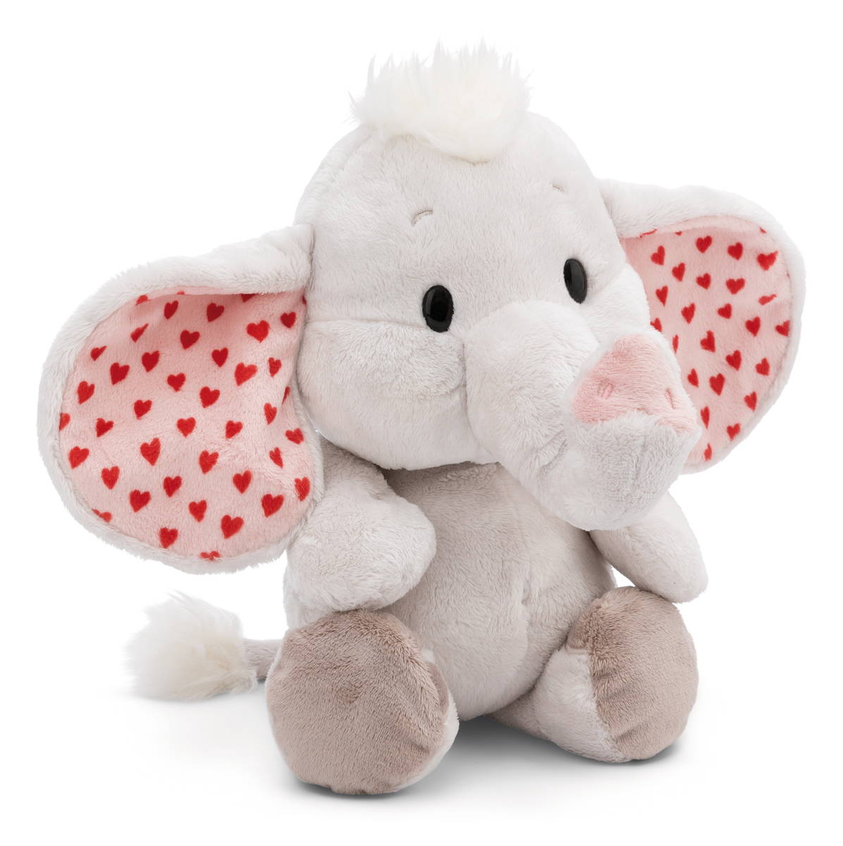 NICI Kuscheltier Love Elefant hellgrau