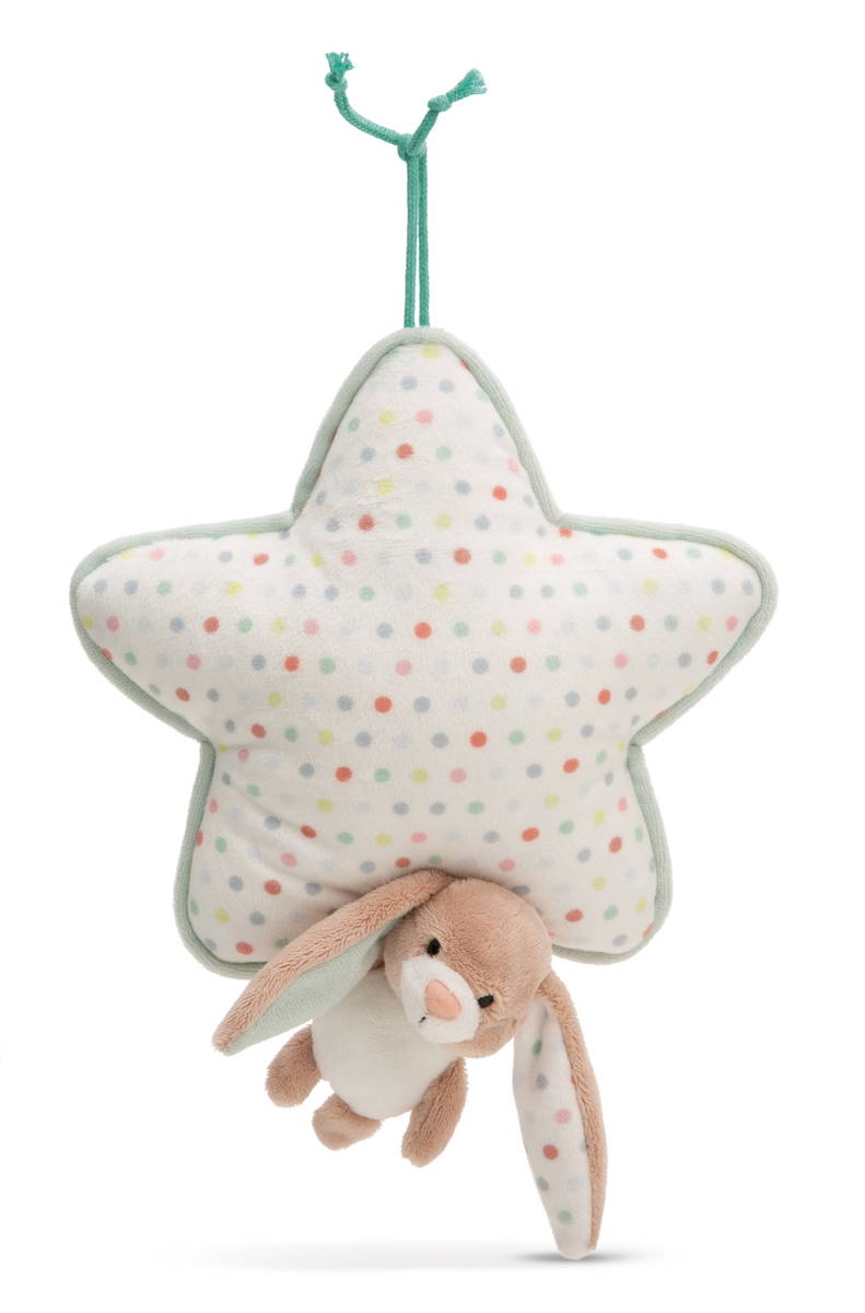 NICI Spieluhr Stern mit Hase Fjella