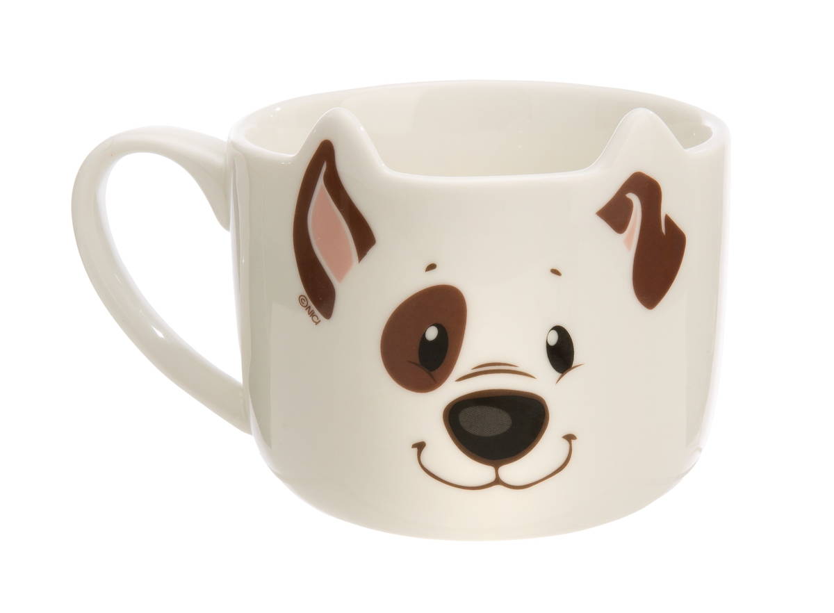 NICI Tasse Hund weiss