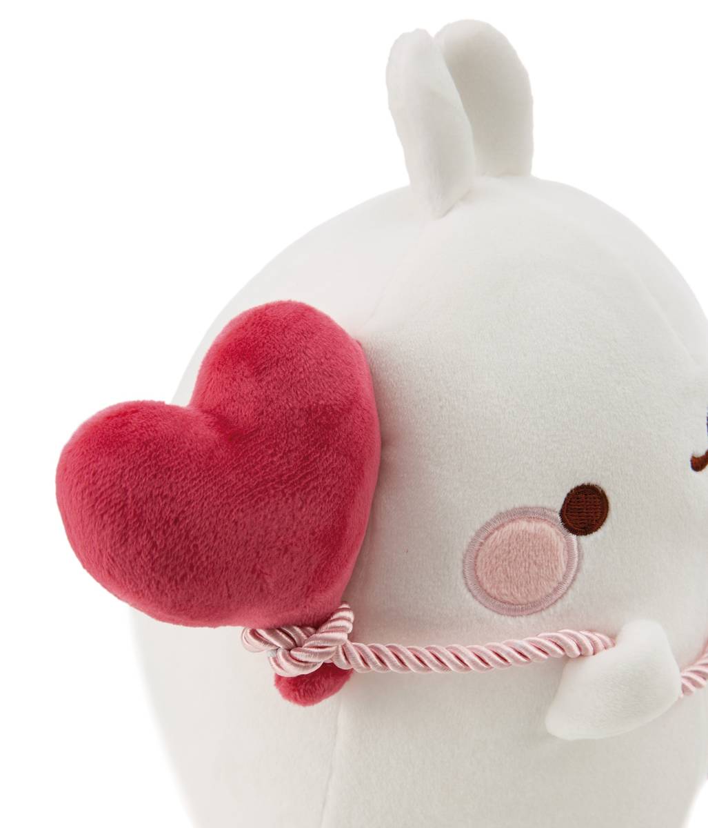 NICI Kuscheltier Molang mit Herzballon