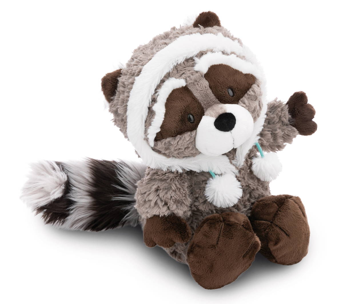 NICI Kuscheltier Waschbär Lenno mit Kapuze