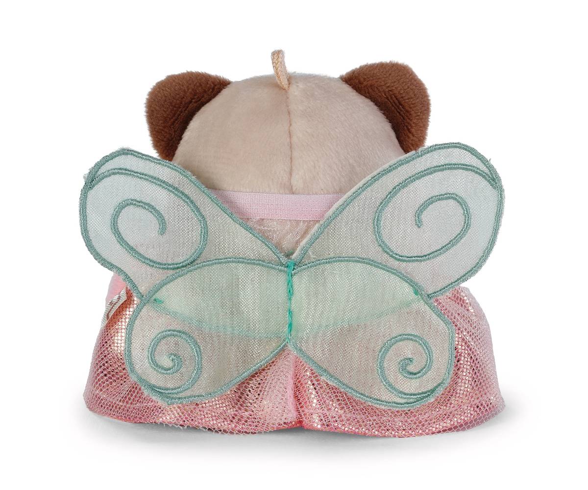 NICI my mochi Kuscheltier Waschbär Rakuma mit Zauberstab und Feenkostüm