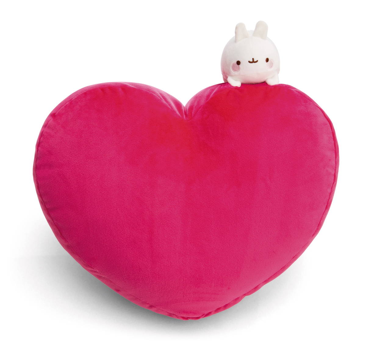NICI Kissen Molang herzförmig mit Molang