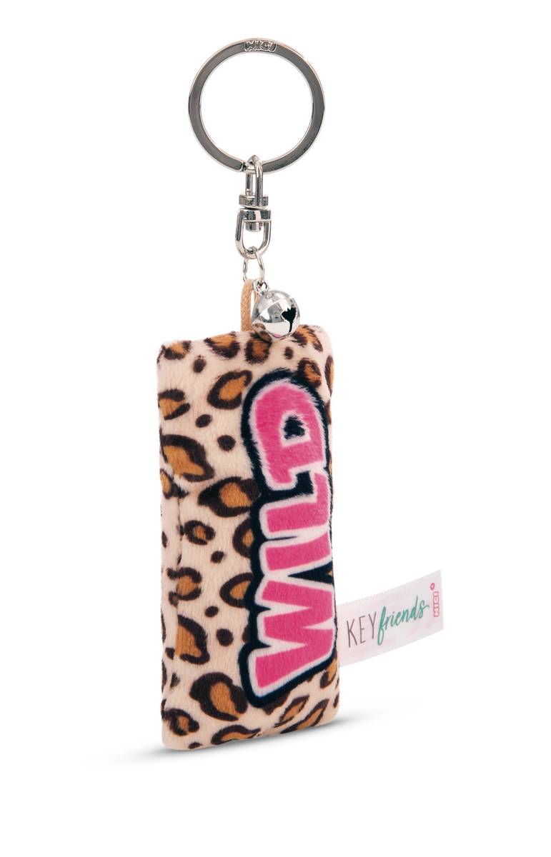 NICI Schlüsselanhänger  Mini Plüschkissen "Wild" mit Glöckchen