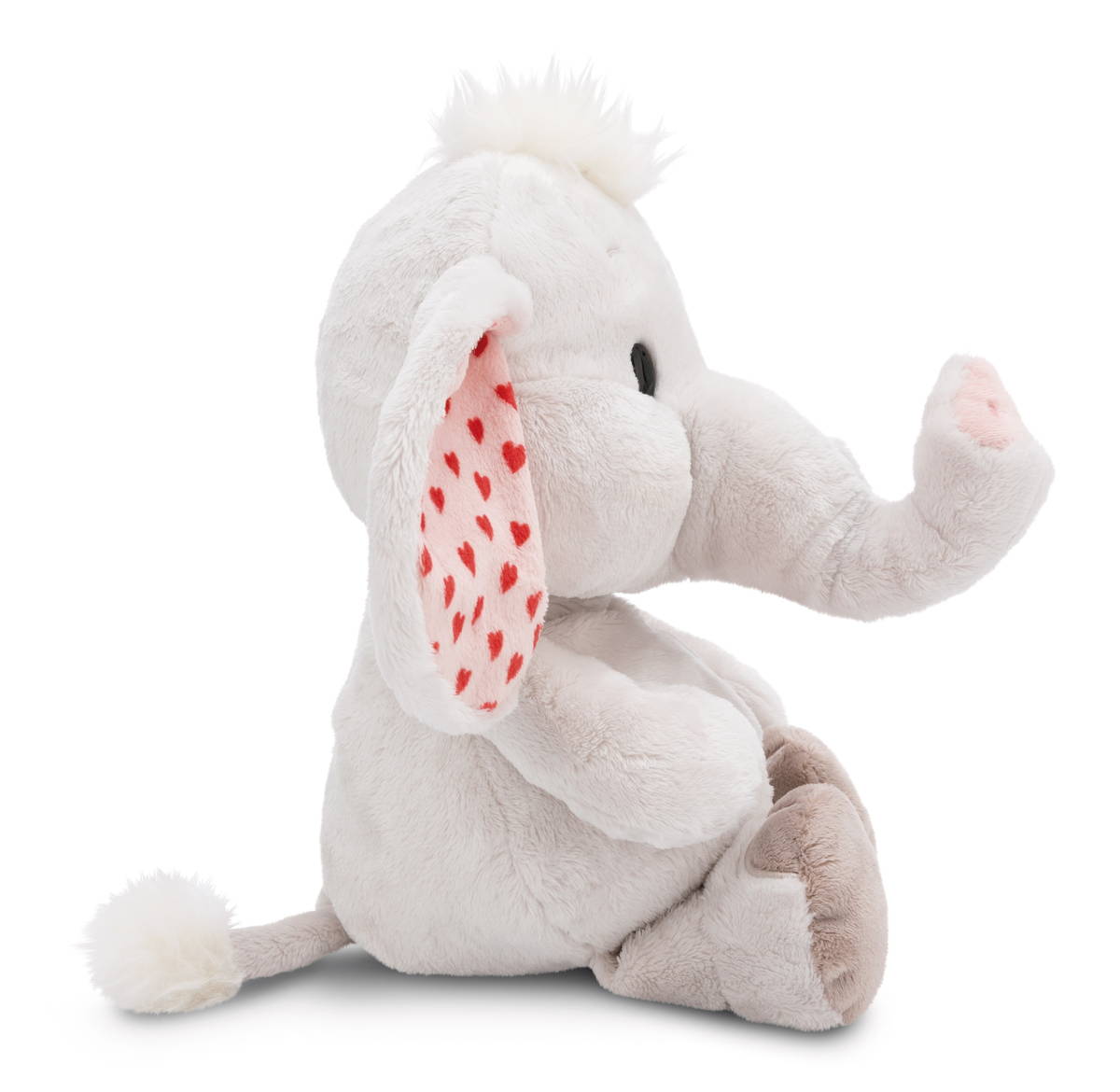 NICI Kuscheltier Love Elefant hellgrau