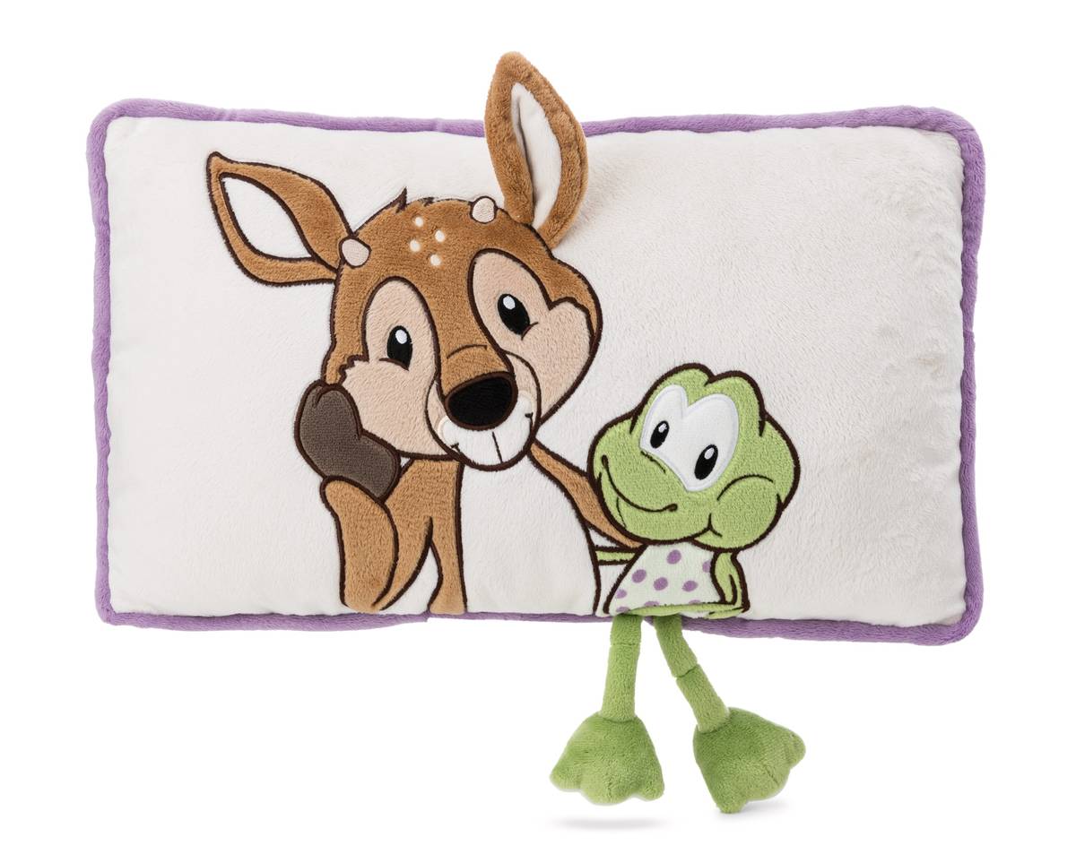 NICI Kissen Rehbock René Reobuck &amp; Frosch Fridolin Frog