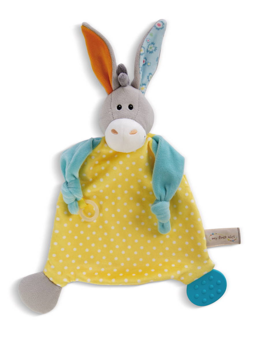 NICI Schmusetuch Esel mit Beissring