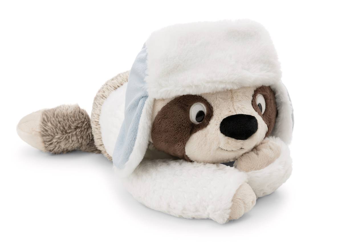 NICI Kuscheltier Faultier Izzy Icetumbler mit Mütze liegend