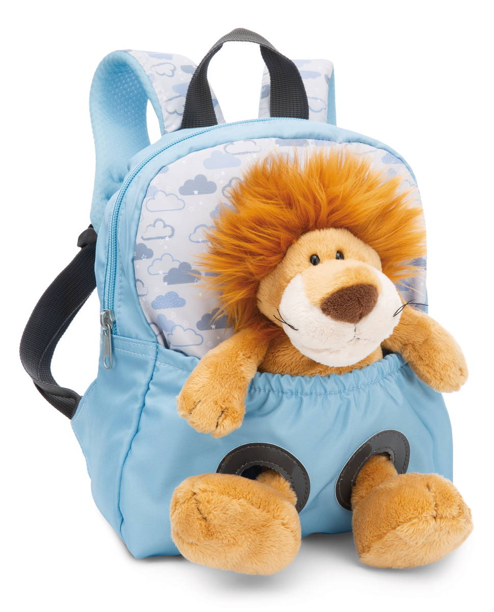 NICI Rucksack hellblau mit Löwe