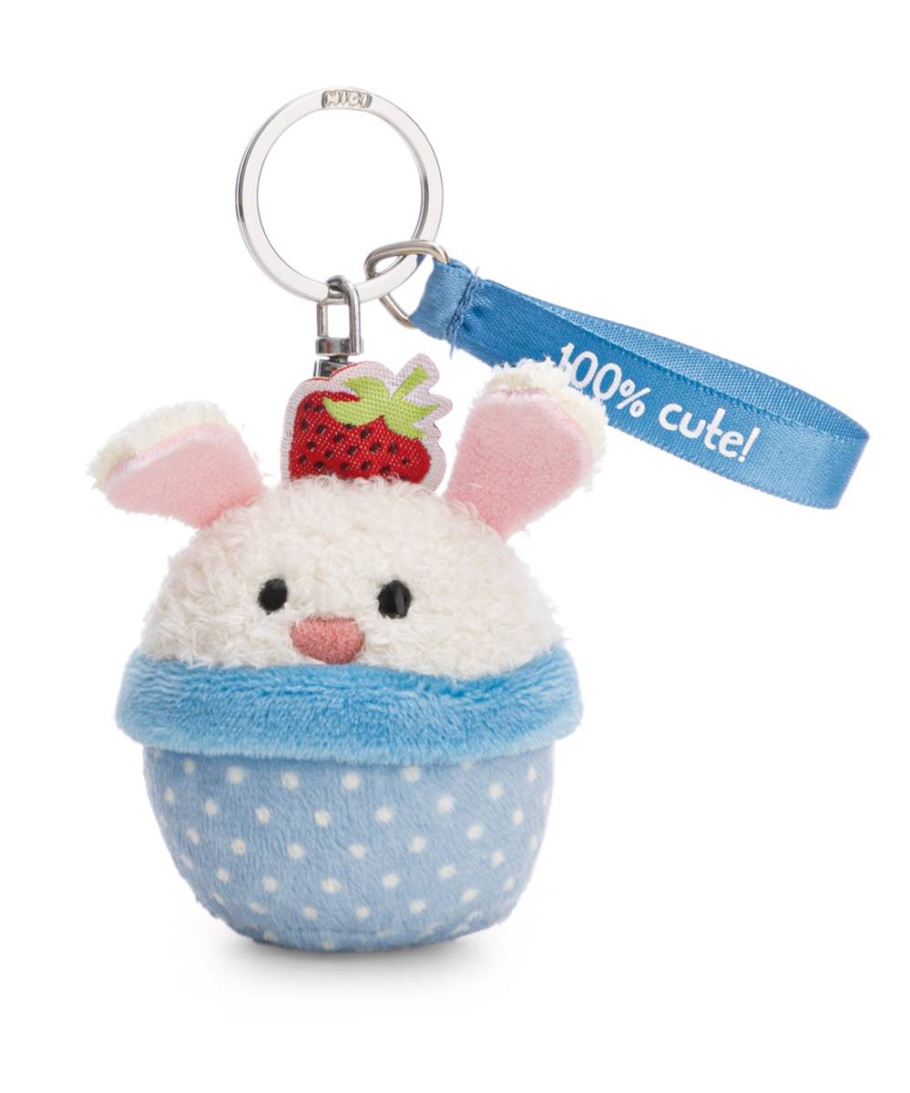 NICI Schlüsselanhänger Hase Cupcake "100% cute"