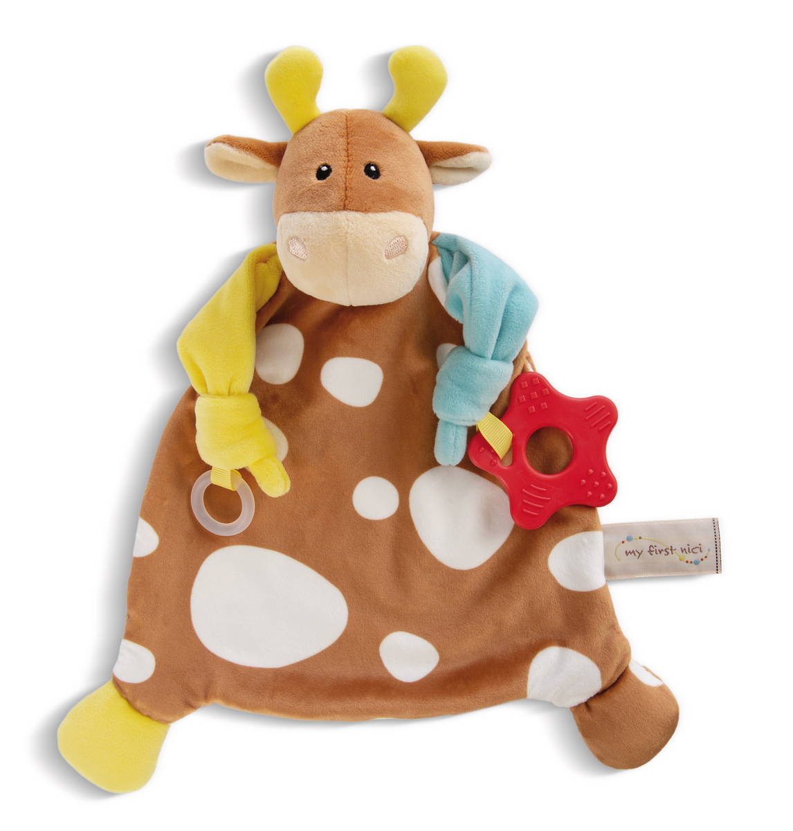 NICI Schmusetuch Kuh mit Beissring