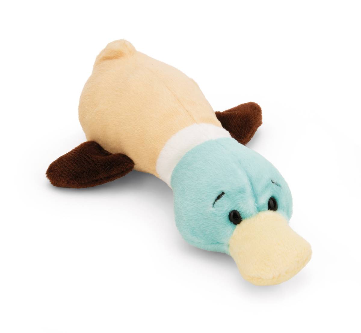 NICI Kuscheltier Hund braun und Ente liegend