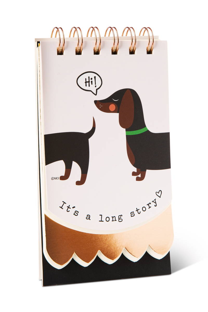 NICI Spiralblock Dackel &quot;Hi!&quot;