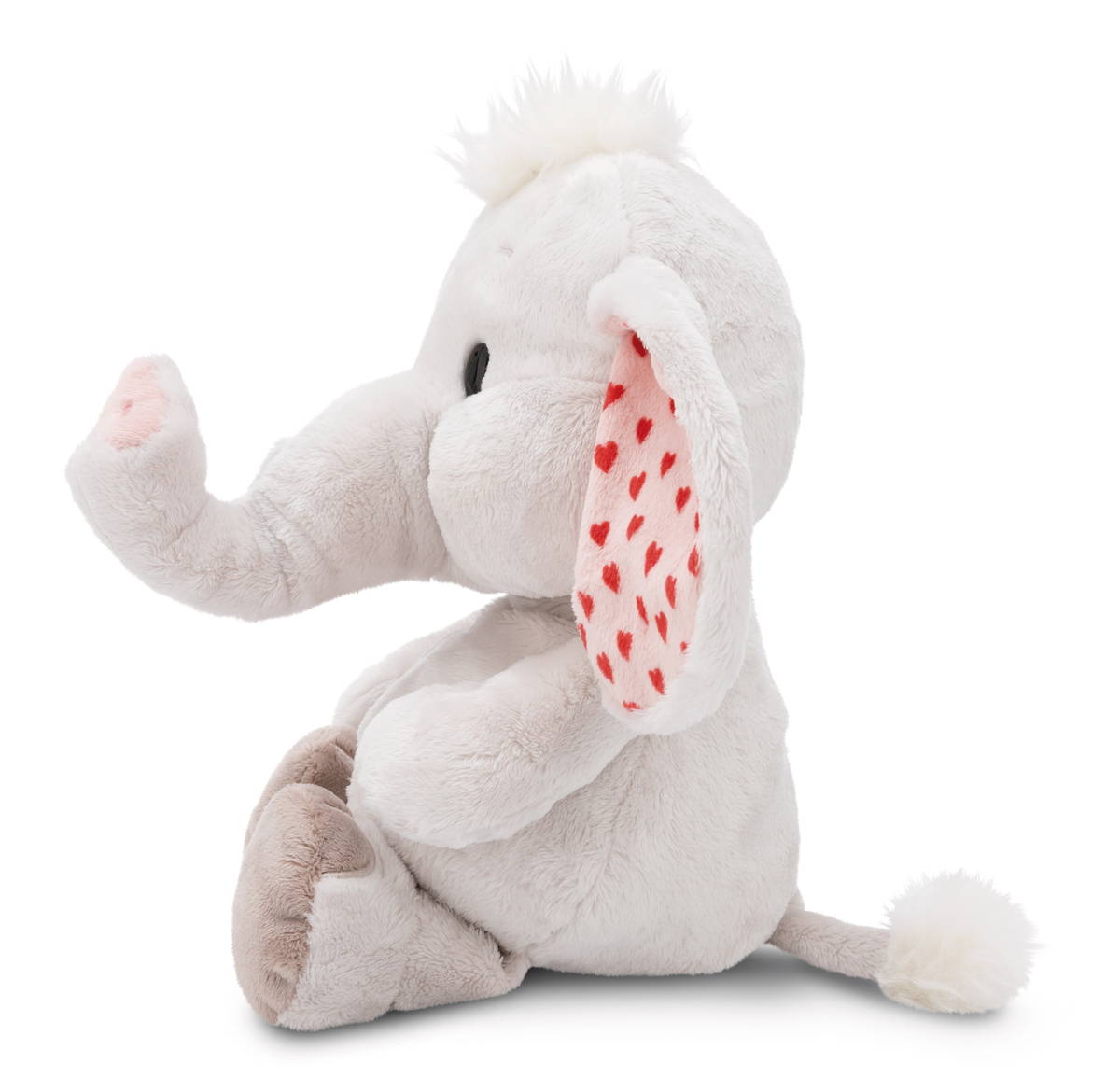 NICI Kuscheltier Love Elefant hellgrau
