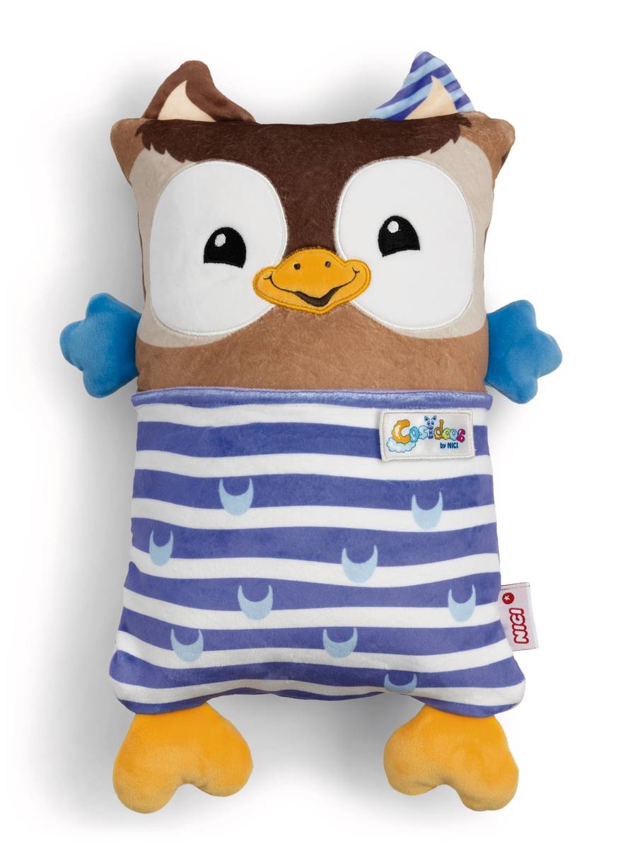 NICI Kuscheltier Eule mit Wendefunktion