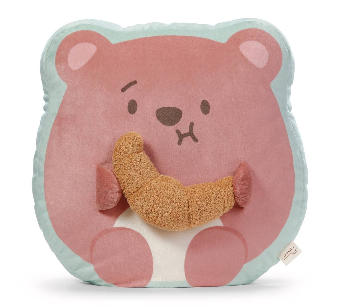 NICI Kissen Bär Nomo mit Croissant