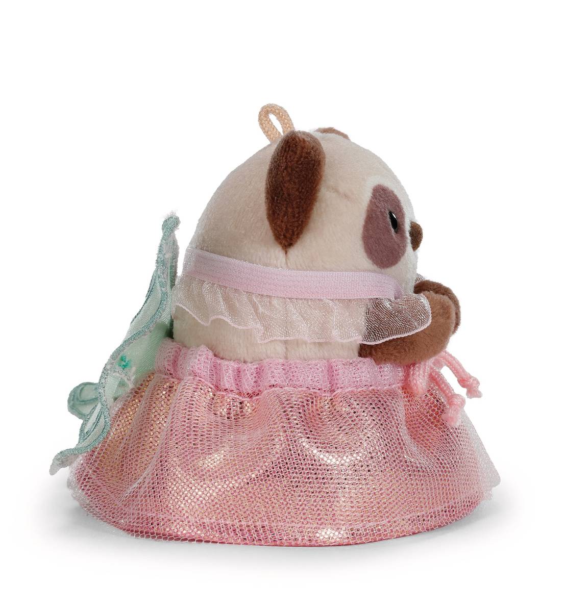 NICI my mochi Kuscheltier Waschbär Rakuma mit Zauberstab und Feenkostüm