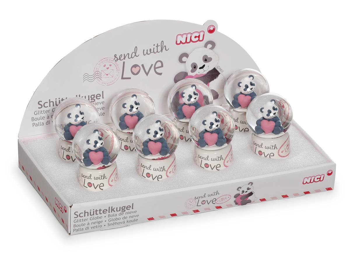 NICI Schüttelkugel Love Panda