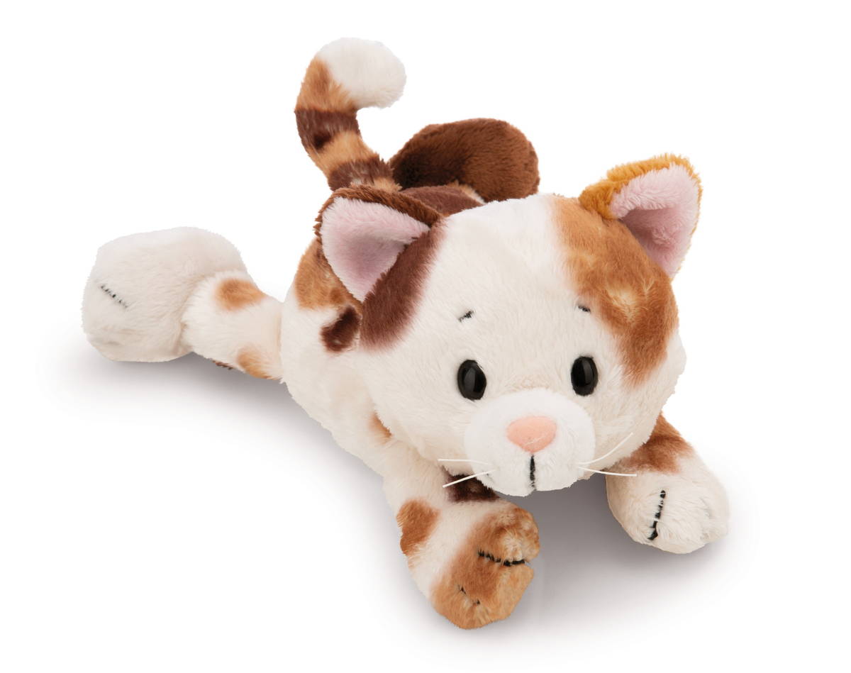 NICI Kuscheltier Glückskatze liegend