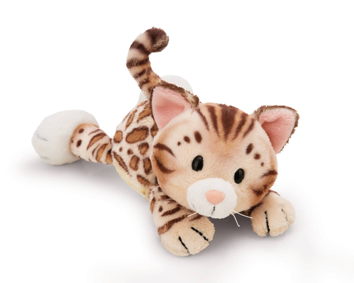 NICI Kuscheltier Katze Bengal liegend