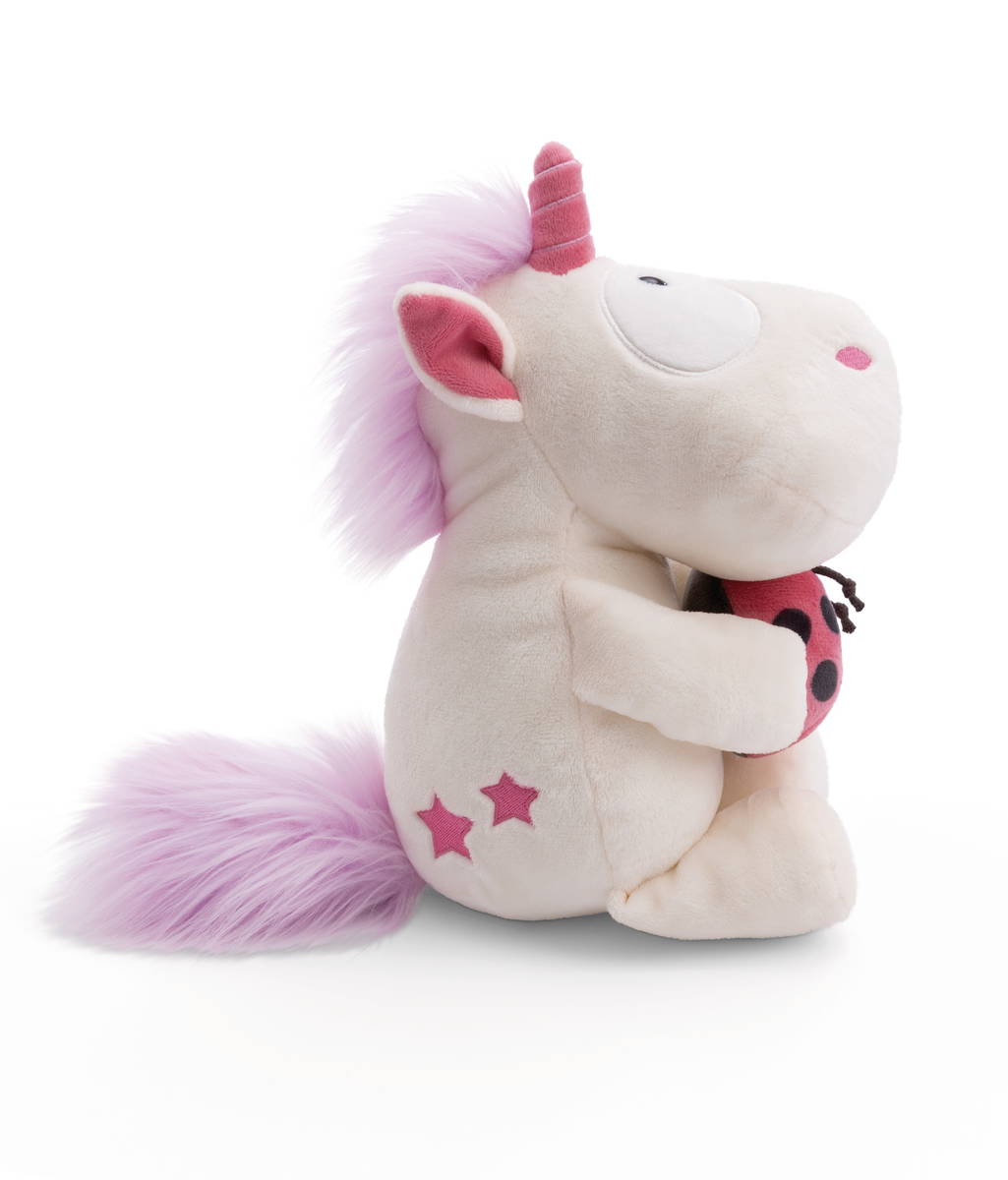 NICI Kuscheltier Einhorn Theodor mit Marienkäfer