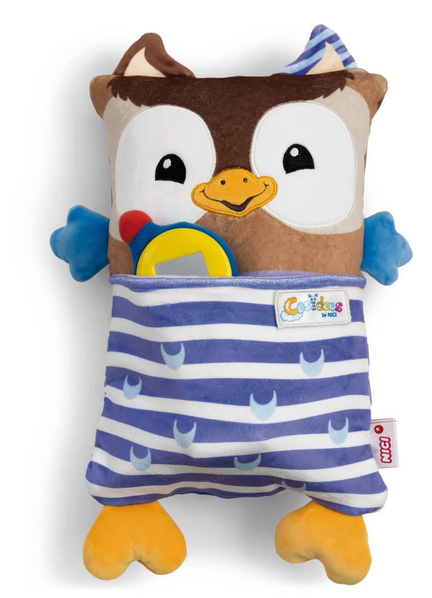 NICI Kuscheltier Eule mit Wendefunktion