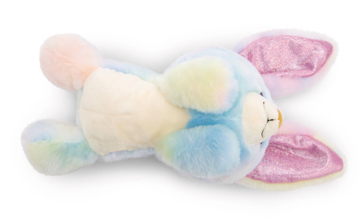 GLUBSCHIS Kuscheltier Hase Rainbow Candy liegend