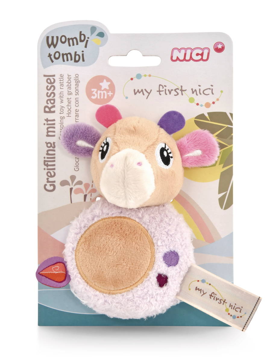 NICI Greifling Giraffe Sasuma mit Rassel
