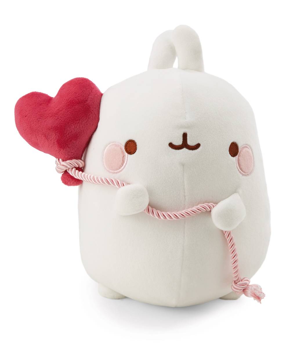 NICI Kuscheltier Molang mit Herzballon