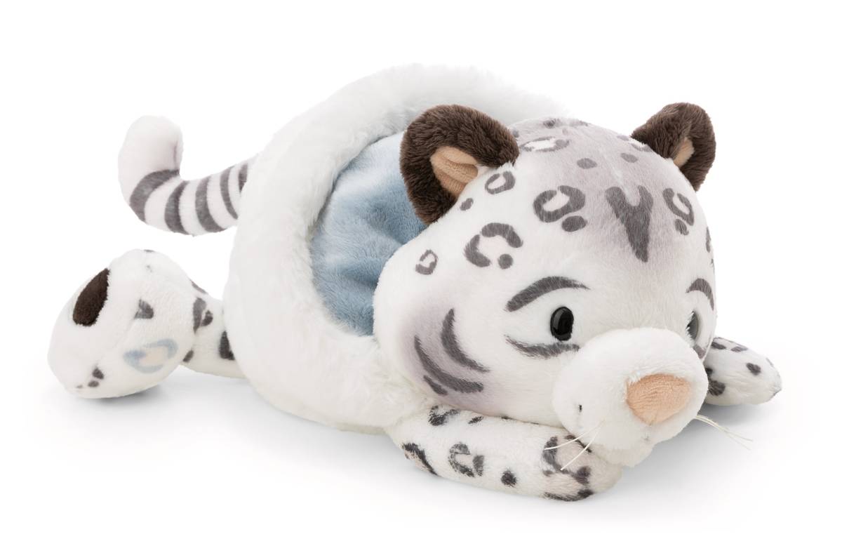 NICI Kuscheltier Schneeleopard Eleni Snowbell liegend