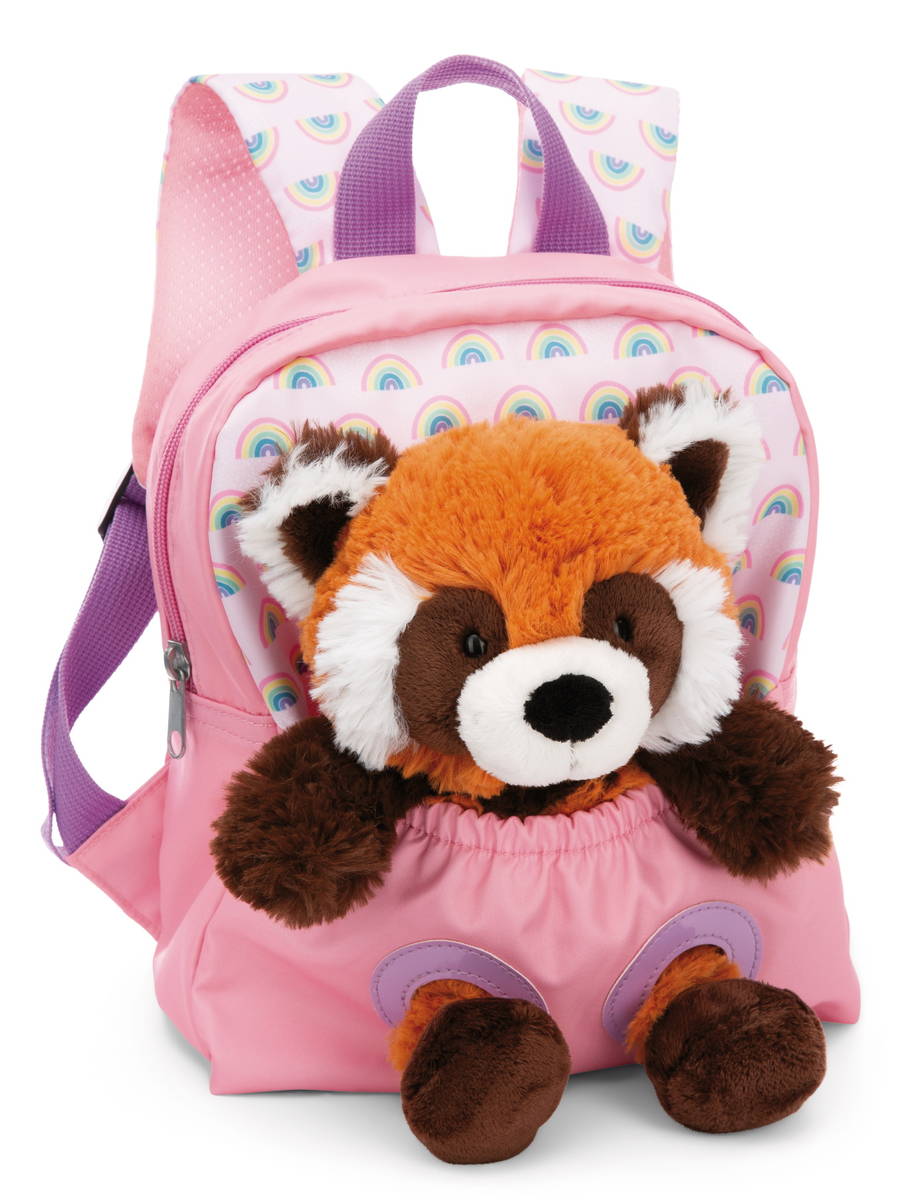 NICI Rucksack rosa mit Rotem Panda