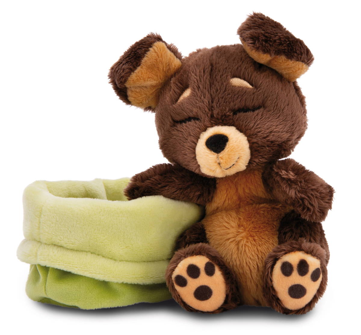 NICI Kuscheltier Hund braun schlafend