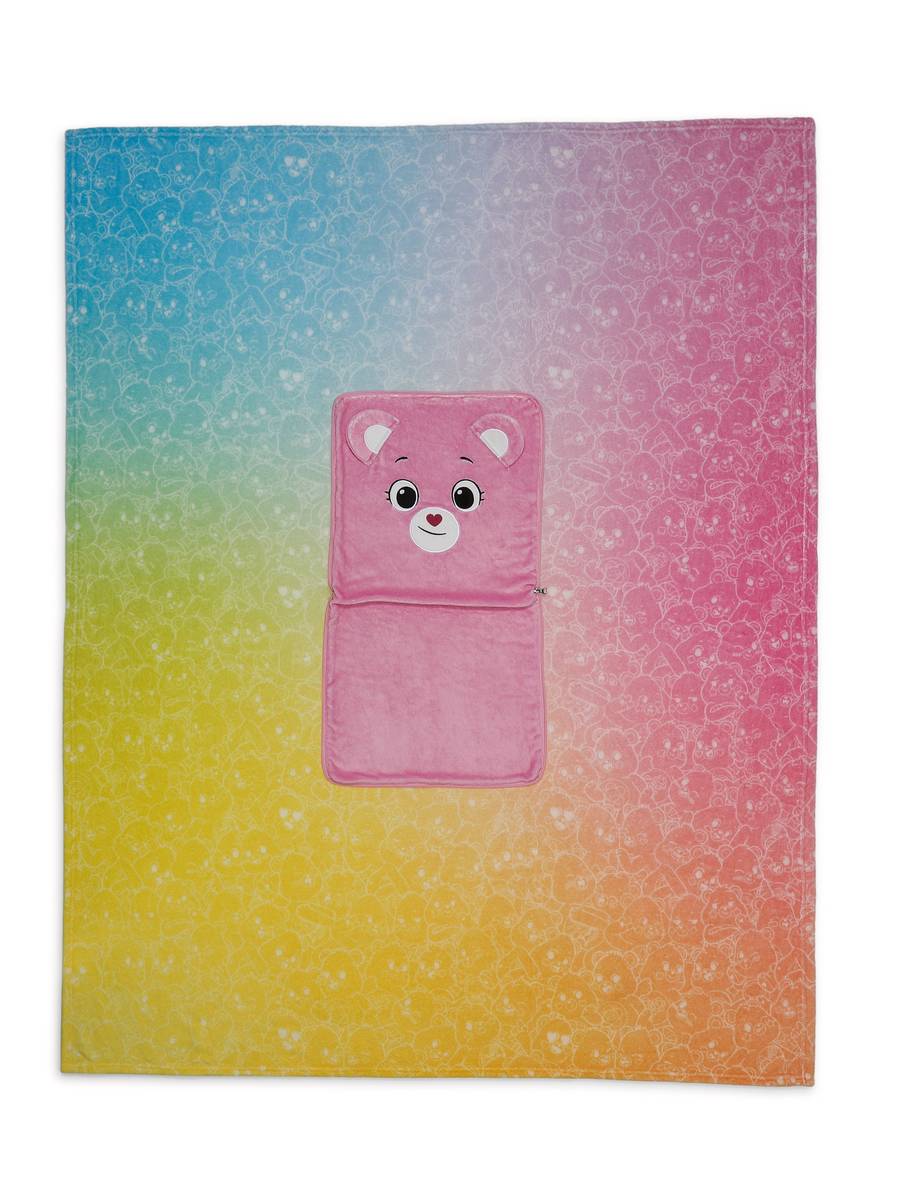 NICI Decke und NICI Kissen 2 in 1 Hurrabärchi