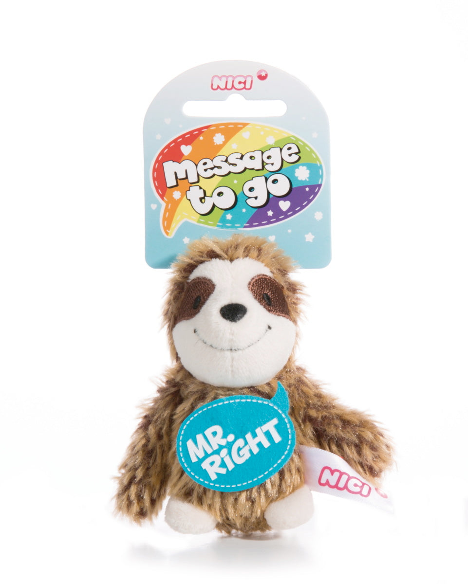 NICI Schlüsselanhänger Faultier "Mr. Right"