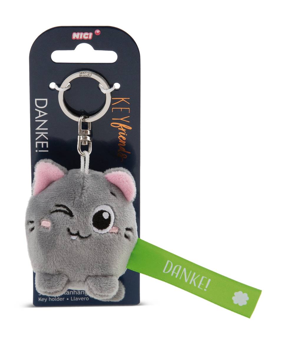 NICI Schlüsselanhänger  Katze "Danke!"