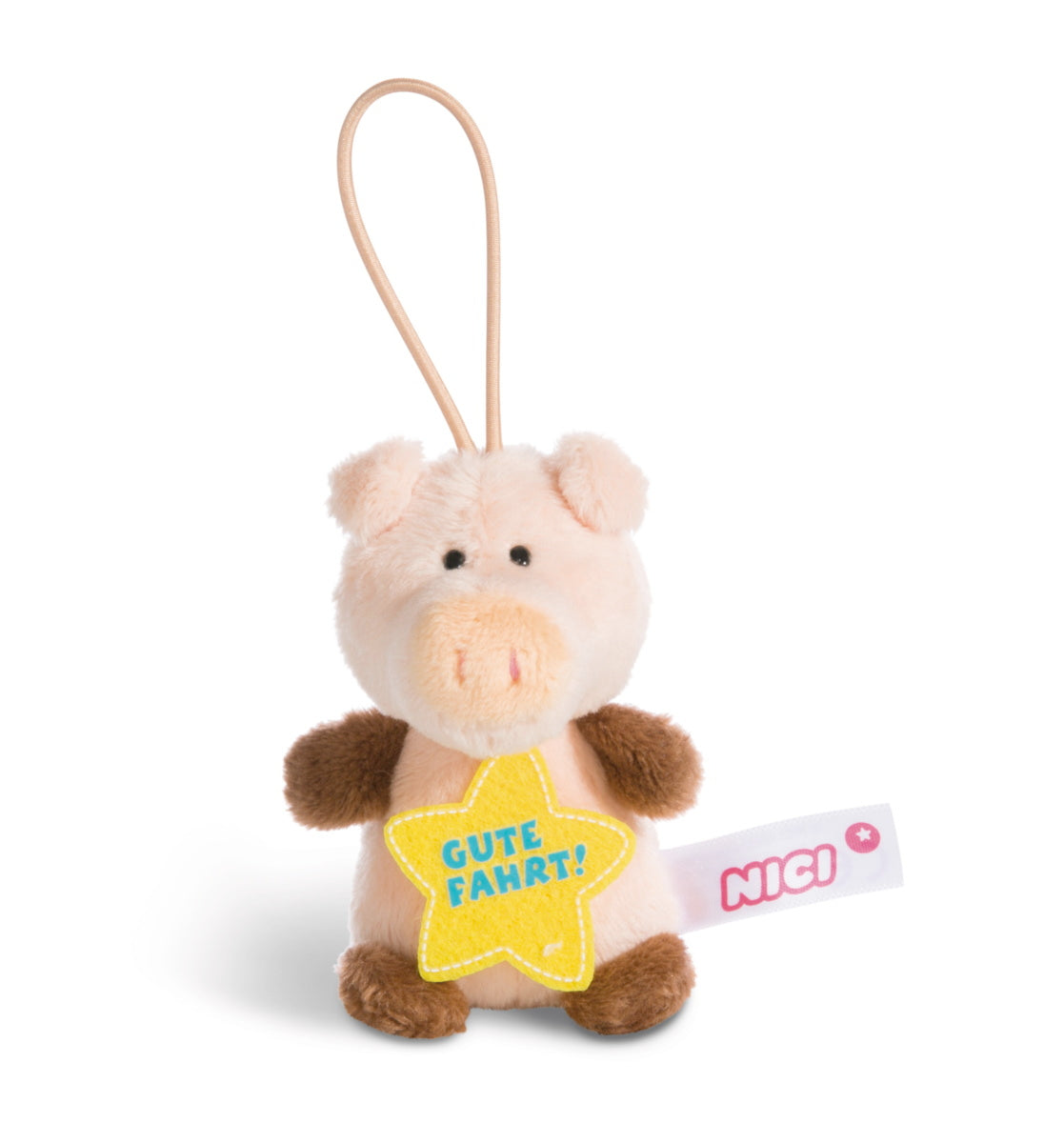 NICI Schlüsselanhänger Schwein "Gute Fahrt"